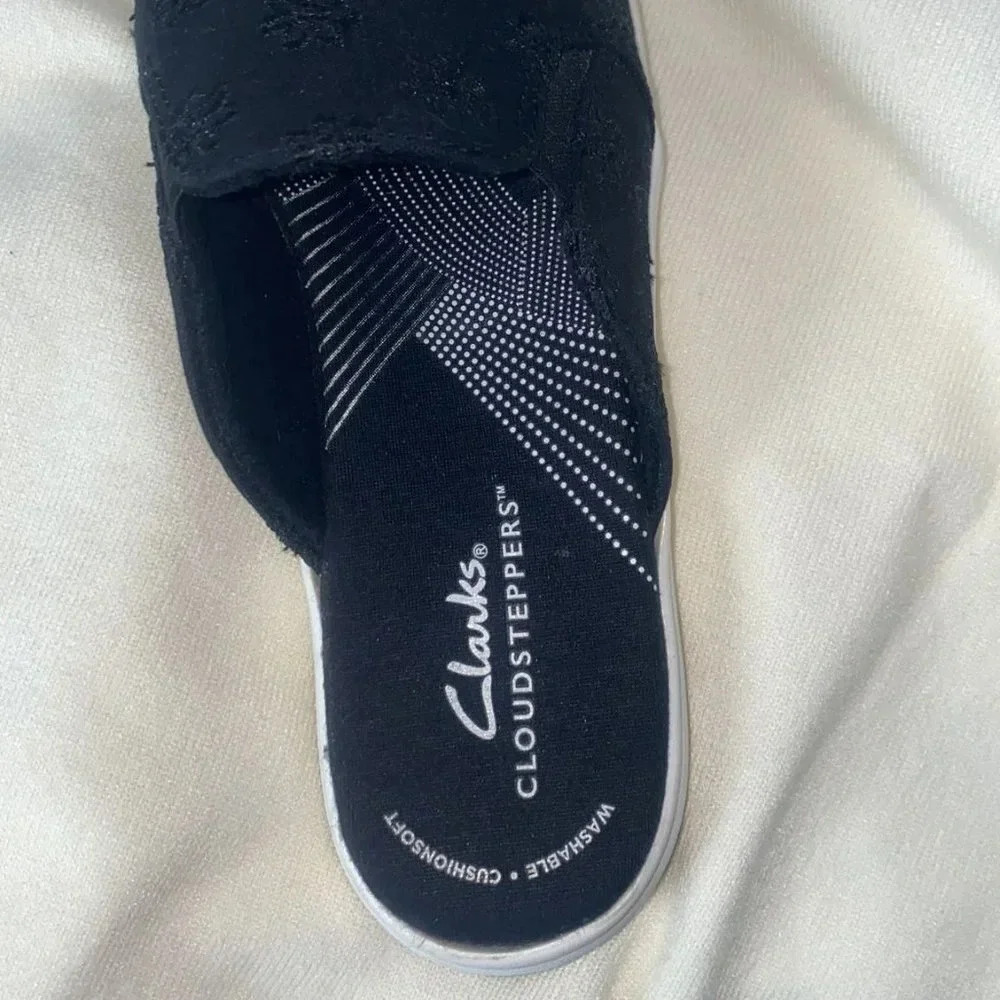 Clarks Cloudsteppers Canvas Slip-On Mules Breeze … - image 7